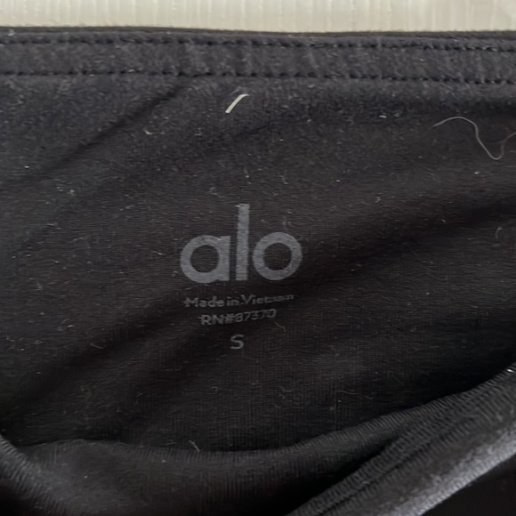 Alo Yoga 7/8 Black and Taupe Mesh leggings Size S - Picture 4 of 4